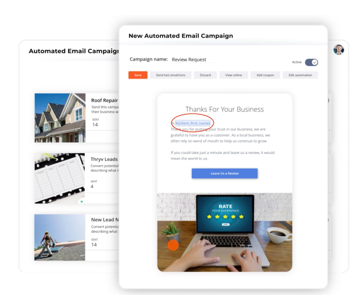 personalized emails for reopening messages